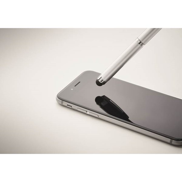 Obrázky: Strieborné otočné guličkové pero so stylusom, MN, Obrázok 4